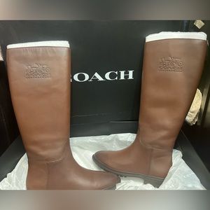 Coach Flynn Leather Riding Boots
